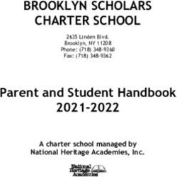 BROOKLYN SCHOLARS CHARTER SCHOOL - Parent and Student Handbook 2021-2022 A charter school managed by National Heritage Academies, Inc - National ...