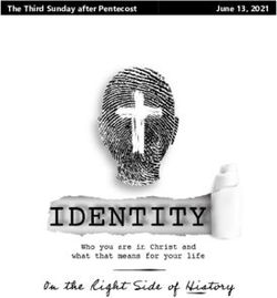 The Third Sunday after Pentecost June 13, 2021