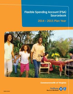 Flexible Spending Account (FSA) Sourcebook 2014 - 2015 Plan Year