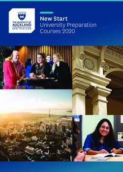 New Start University Preparation Courses 2020 - The ...