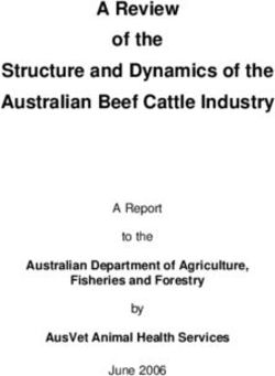 A Review of the Structure and Dynamics of the Australian Beef Cattle Industry - Australian Department of Agriculture, Fisheries and Forestry ...