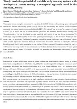 Timely prediction potential of landslide early warning systems with multispectral remote sensing: a conceptual approach tested in the Sattelkar ...
