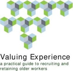 Valuing Experience a practical guide to recruiting and retaining older workers - Human Rights Commission