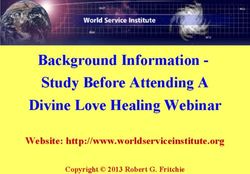 Background Information - Study Before Attending A Divine Love Healing Webinar - Website