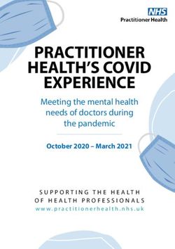 PRACTITIONER HEALTH'S COVID EXPERIENCE - Meeting the mental health needs of doctors during the pandemic