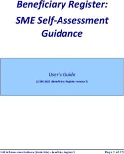 Beneficiary Register: SME Self-Assessment Guidance - User's Guide