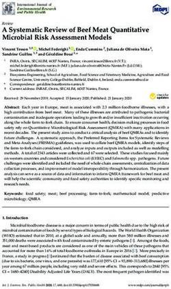 A Systematic Review of Beef Meat Quantitative Microbial Risk Assessment Models - MDPI