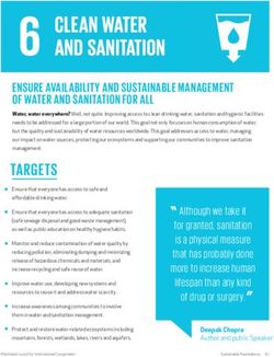 TARGETS ENSURE AVAILABILITY AND SUSTAINABLE MANAGEMENT OF WATER AND SANITATION FOR ALL