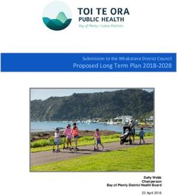 Proposed Long Term Plan 2018-2028 - Submission to the Whakatane District Council - Sally Webb Chairperson Bay of Plenty District Health Board 23 ...