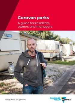 Caravan parks A guide for residents, owners and managers - consumer.vic.gov.au - Consumer Affairs Victoria