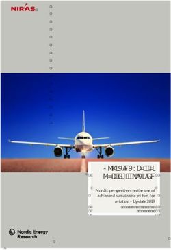 Sustainable Jet Fuel for Aviation - Nordic perspectives on the use of advanced sustainable jet fuel for aviation - Update 2019 - Nordic Energy ...
