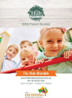 The Hub Waratah - 2018 Parent Booklet - www.thehubpreschool.com.au - The Hub - Preschool & Early Education Academy