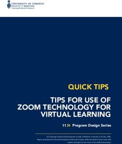 QUICK TIPS TIPS FOR USE OF ZOOM TECHNOLOGY FOR VIRTUAL LEARNING - CPD ...