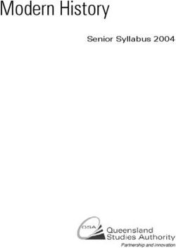 Modern History Senior Syllabus 2004 - Partnership and innovation