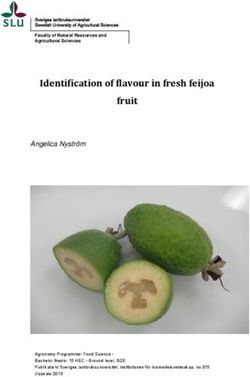 Identification of flavour in fresh feijoa fruit