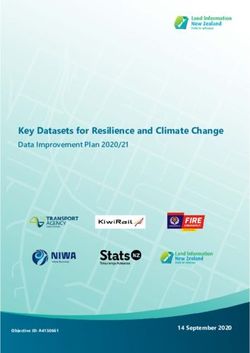 Key Datasets for Resilience and Climate Change - Data Improvement Plan 2020/21 - 14 September 2020 - LINZ