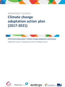 Climate change adaptation action plan (2017-2021) - WODONGA COUNCIL VAS Partnership project: Climate change adaptation action plans