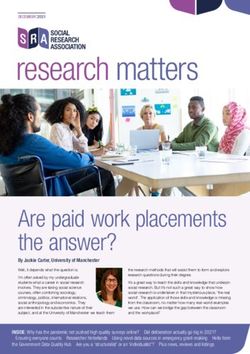 Are paid work placements the answer? - Social Research Association