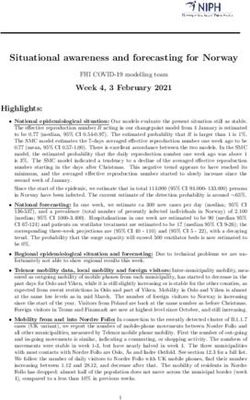 Situational awareness and forecasting for Norway - FHI