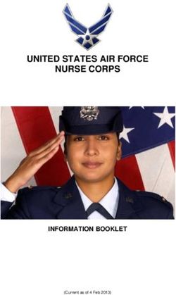 UNITED STATES AIR FORCE NURSE CORPS - INFORMATION BOOKLET
