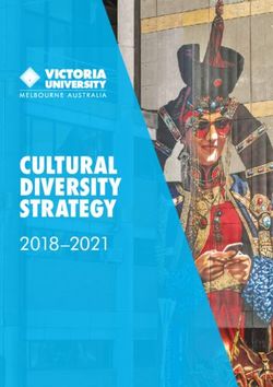 CULTURAL DIVERSITY STRATEGY 2018-2021 - Victoria University