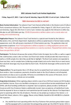 2021 Lebanon Food Truck Festival Application