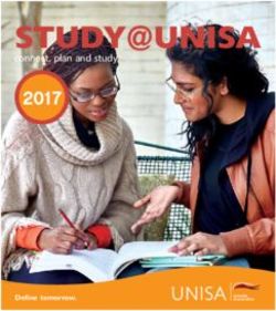 STUDY@UNISA 2017 connect, plan and study