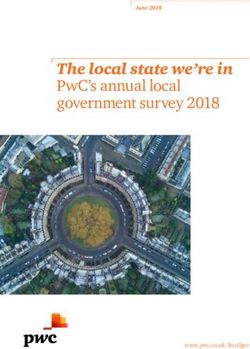 THE LOCAL STATE WE'RE IN PWC'S ANNUAL LOCAL GOVERNMENT SURVEY 2018 - JUNE 2018 - WWW.PWC.CO.UK/LOCALGOV