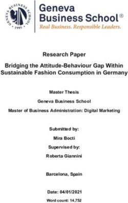 Research Paper Bridging the Attitude-Behaviour Gap Within Sustainable Fashion Consumption in Germany