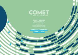 OFFICIAL OPENING JUNE 1, 2021 - COMET LOUISE Place Stéphanie 20 1050 Brussels, Belgium - Comet Meetings