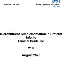Micronutrient Supplementation in Preterm Infants Clinical Guideline - V1.0 August 2020 - RCHT