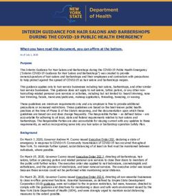 INTERIM GUIDANCE FOR HAIR SALONS AND BARBERSHOPS DURING THE COVID-19 PUBLIC HEALTH EMERGENCY - NY.gov