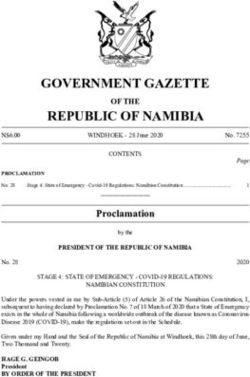 GOVERNMENT GAZETTE - GOVERNMENT GAZETTE REPUBLIC OF NAMIBIA