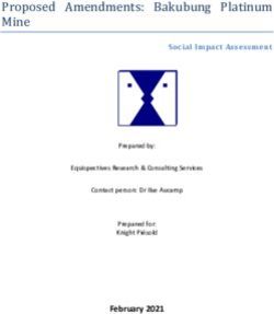 Proposed Amendments: Bakubung Platinum Mine - February 2021 - Social Impact Assessment - Knight ...