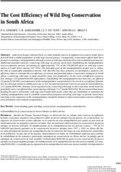 The Cost Efficiency of Wild Dog Conservation in South Africa