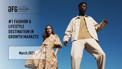#1 FASHION & LIFESTYLE DESTINATION IN GROWTH MARKETS - March 2021 - Global Fashion Group