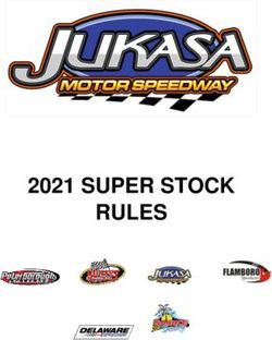 2021 SUPER STOCK RULES - Jukasa Motor Speedway