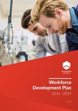 Workforce Development Plan 2016 -2019