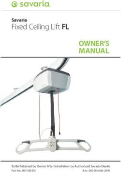 OWNER'S MANUAL Fixed Ceiling Lift FL - Savaria
