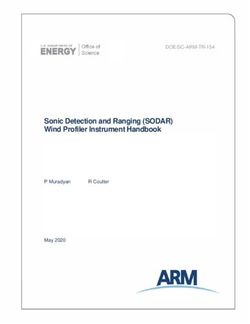 Sonic Detection and Ranging (SODAR) Wind Profiler Instrument Handbook - DOE/SC-ARM-TR-154