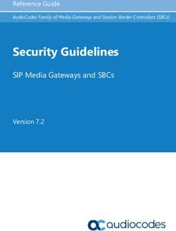 Security Guidelines SIP Media Gateways and SBCs - Reference Guide