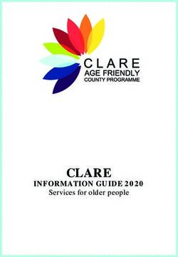 CLARE INFORMATION GUIDE 2020 - SERVICES FOR OLDER PEOPLE