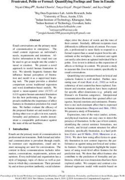 Frustrated, Polite or Formal: Quantifying Feelings and Tone in Emails - peoples