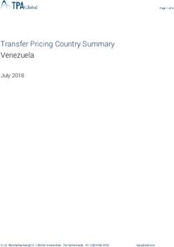 Transfer Pricing Country Summary Venezuela - July 2018 - TPA Global