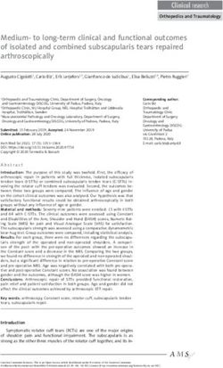 Medium- to long-term clinical and functional outcomes of isolated and combined subscapularis tears repaired arthroscopically