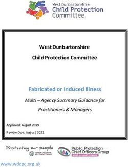 Fabricated or Induced Illness - West Dunbartonshire Child Protection Committee Multi - Agency Summary Guidance for - West Dunbartonshire HSCP