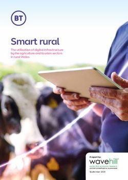 Smart rural The utilisation of digital infrastructure by the agriculture and tourism sectors in rural Wales - BT.com