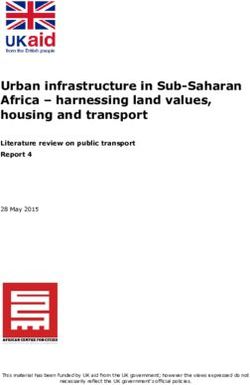 Urban infrastructure in Sub-Saharan Africa - harnessing land values, housing and transport - African Centre for Cities