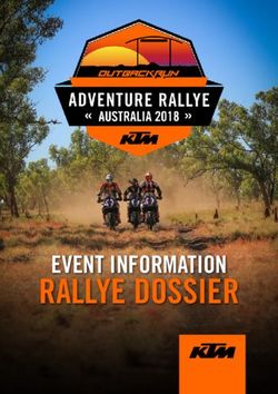 RALLYE DOSSIER EVENT INFORMATION - KTM Adventure Rallies