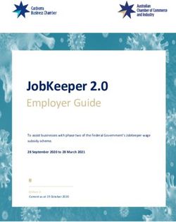 JobKeeper 2.0 Employer Guide - 28 September 2020 to 28 March 2021 - Canberra Business Chamber